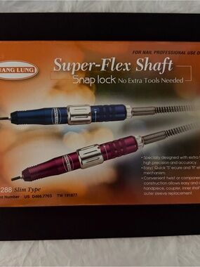 Jiang Lung Super-Flex Shaft Handpiece for hanging nail table drill (purple)